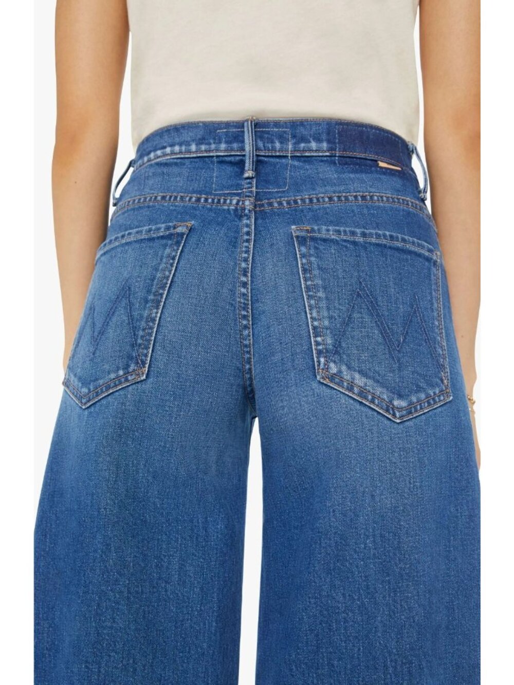 MOTHER The Tomcat Swisher Sneak Fray Hem Women's Wide Leg Jeans Size 27 / US 4 - Picture 4 of 4